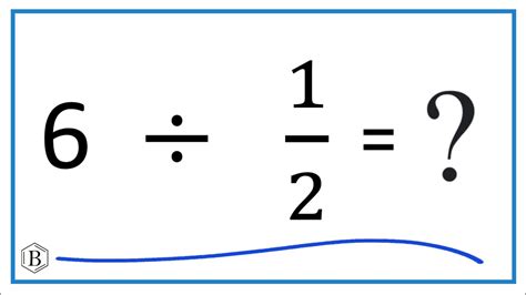 You're done! You now know exactly how to. . 6 divided by 1 3